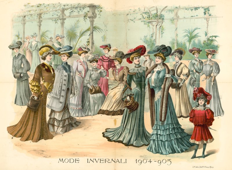 The Young Ladies Journal: Winter Fashion, 1904-05 by English School