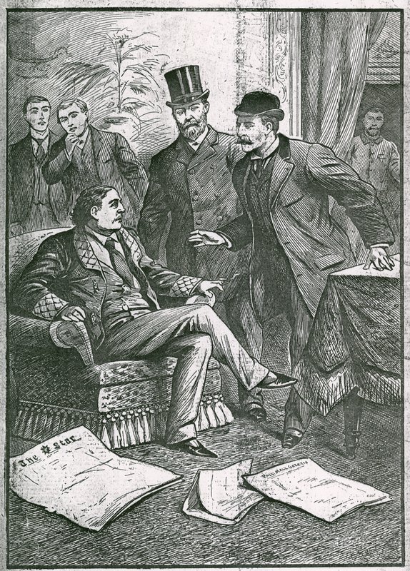The arrest of Oscar Wilde: The pet of London society, one of our most successful playwriters and poets, arrested on a horrible charge by English School