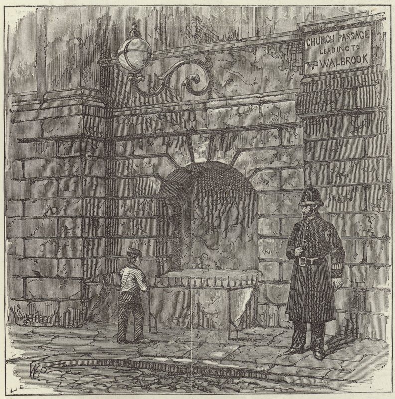 The attempt to blow up the Mansion House by English School