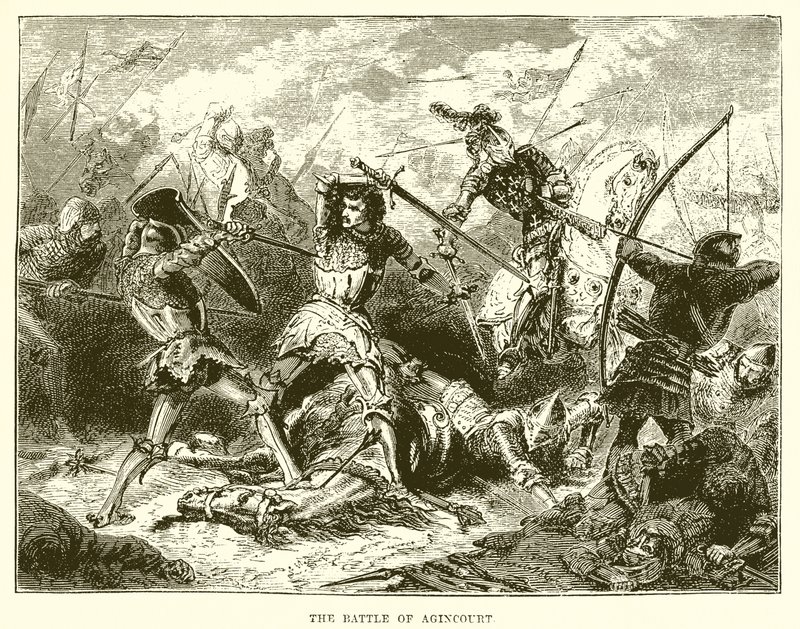 The Battle of Agincourt by English School