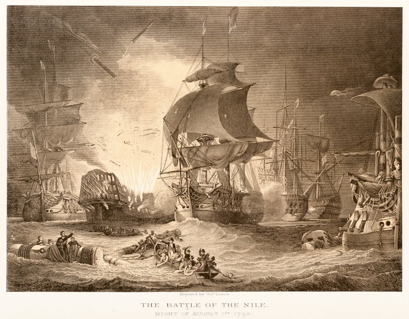 The Battle of the Nile by English School
