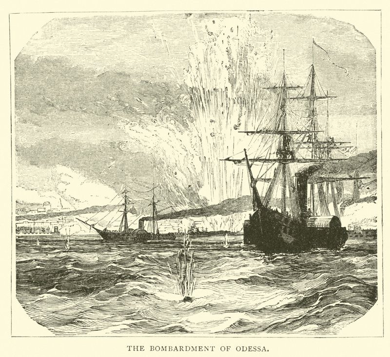 The bombardment of Odessa by English School