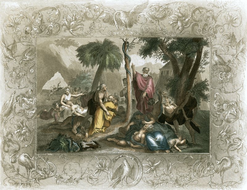 The Brazen Serpent by English School