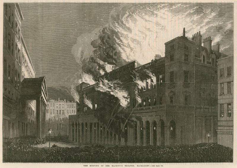 The burning of Her Majesty