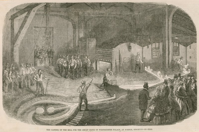 The Casting of the Great Clock of Westminster Palace at Norton, Stockton-on-Tees by English School