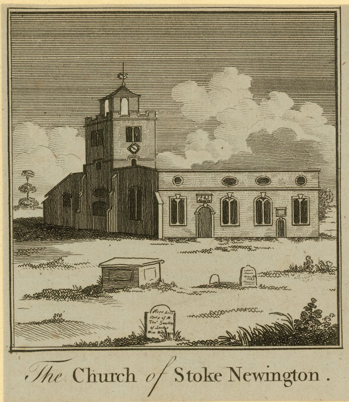 The Church of Stoke Newington by English School