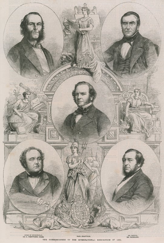 The commissioners of the International Exhibition of 1862 by English School
