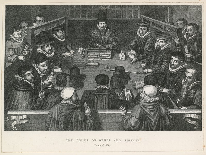 The Court of Wards and Liveries in the Time of Queen Elizabeth I by English School
