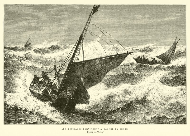 The Crews Managed to Reach Land by English School