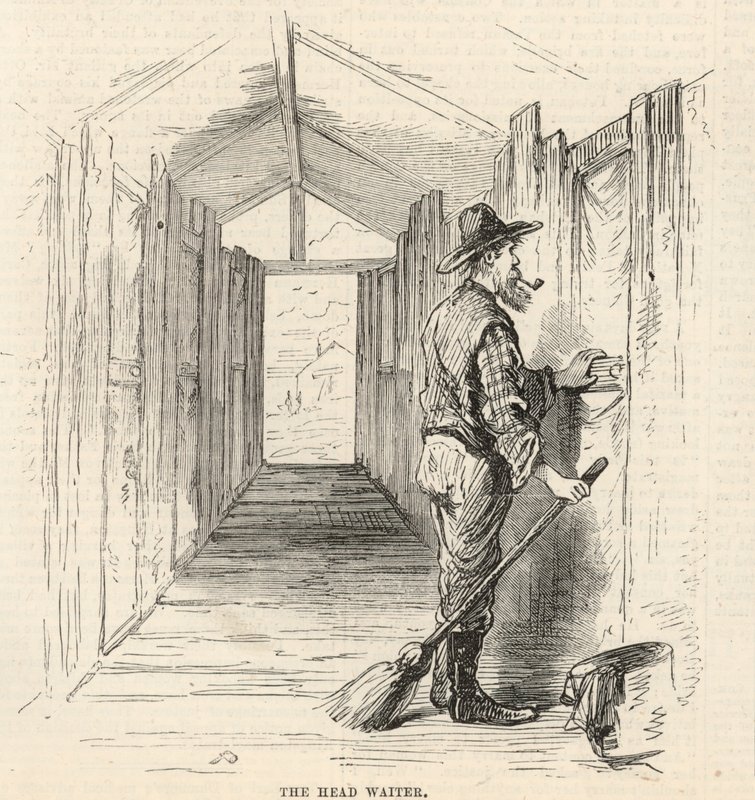 The Diamond Fields at Orange Vaal River, South Africa; The Head Waiter by English School
