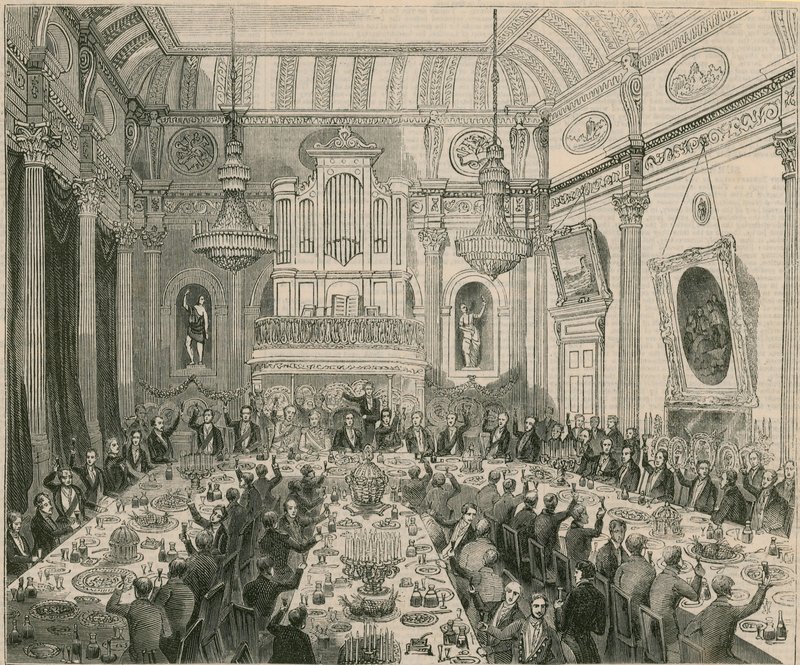 The Dinner Given to Sir H Hardinge by the East India Company, London Tavern, 1844 by English School