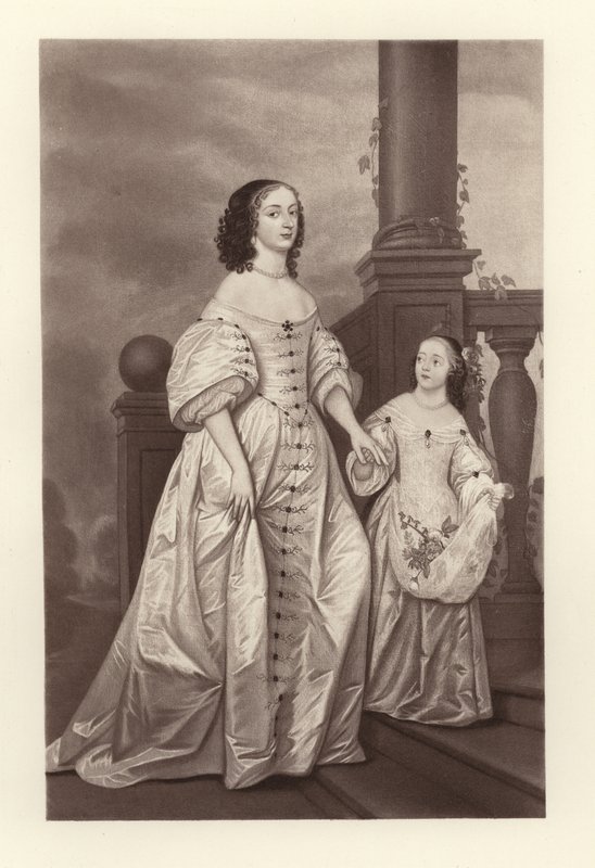 The electress Sophia and her daughter Sophia Charlotte Queen of Prussia by English School