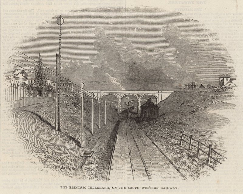 The Electric Telegraph on the South Western Railway by English School