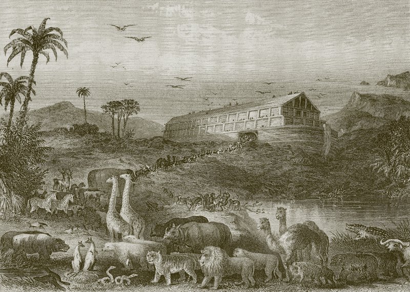 The Entry into the Ark by English School