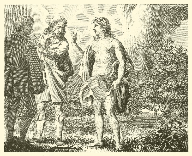 The Envious Man and the Covetous by English School