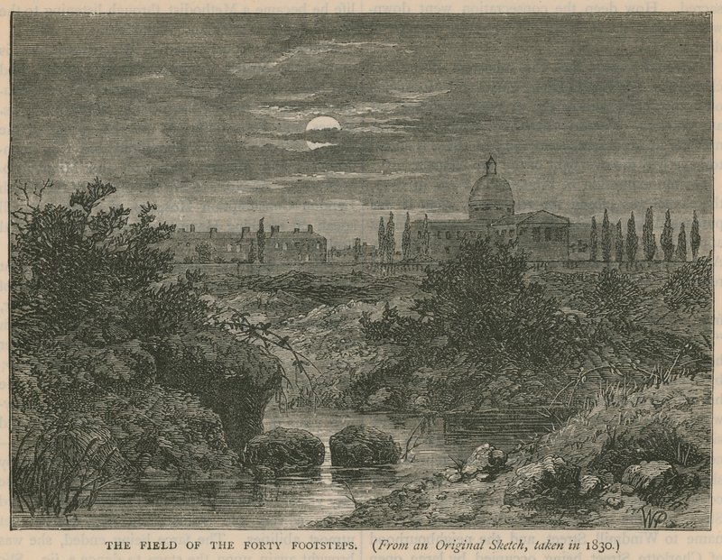 The Field of the Forty Footsteps, Bloomsbury by English School