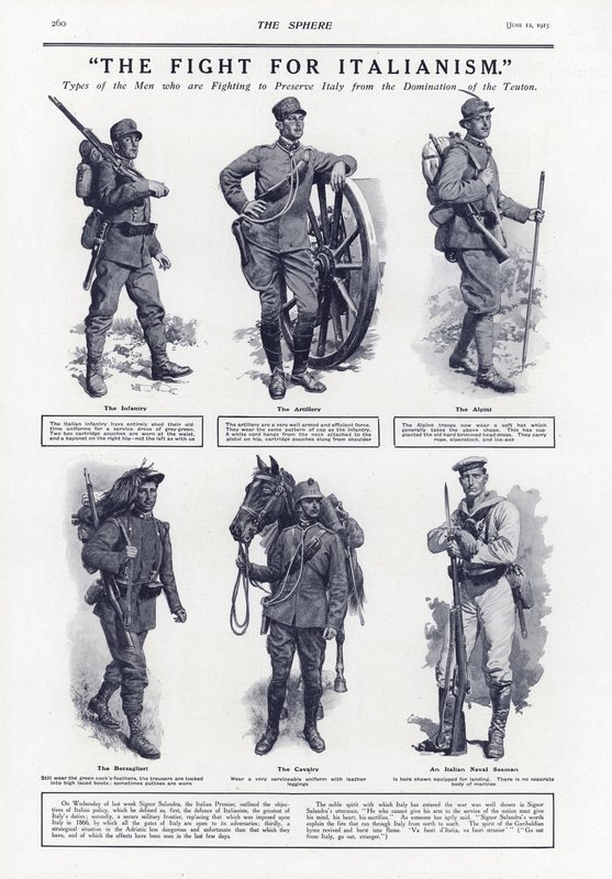 The Fight for Italianism, World War I, 1915 by English School