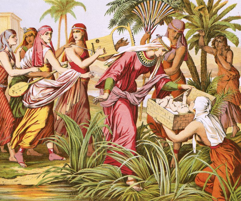 The Finding of Moses by English School