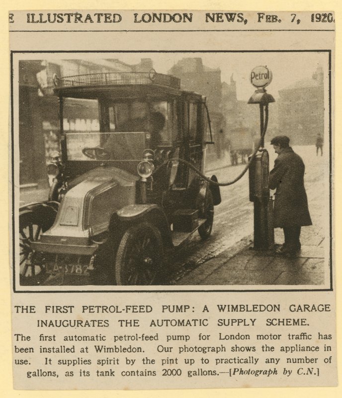 The First Petrol Feed Pump by English School