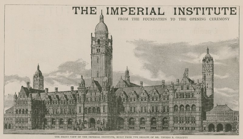 The front view of the Imperial Institute by English School