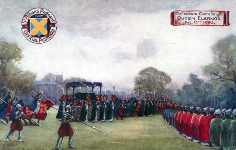 The Funeral Cortege of Queen Eleanor, 13 December 1290 by English School