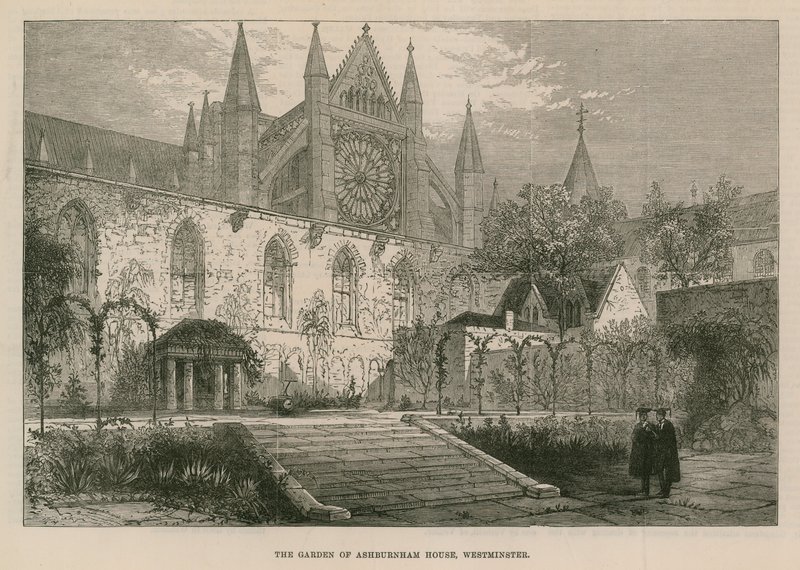 The Garden of Ashburnham House by English School