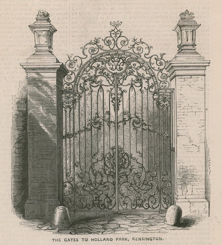 The Gates to Holland Park, Kensington by English School