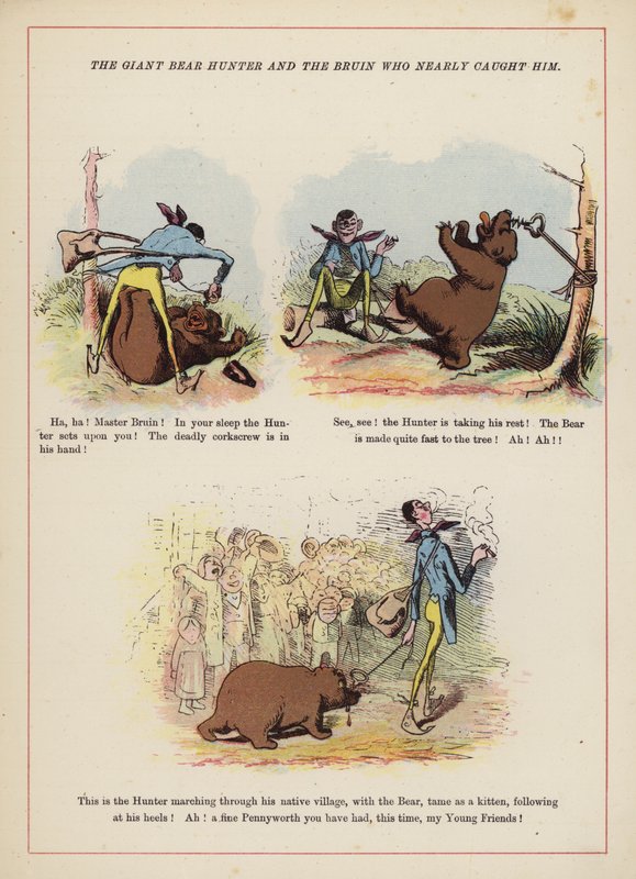 The giant bear hunter and the Bruin who nearly caught him by English School