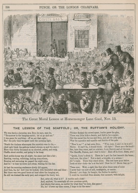 The great moral lesson at Horsemonger Lane Gaol by English School
