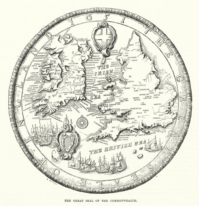 The great seal of the Commonwealth by English School