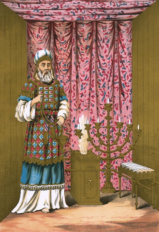 The High Priest, with His Ephod and Breastplate, in the Holy Place by English School