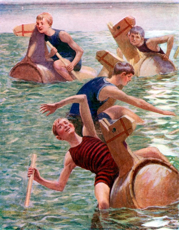 The hobby-horse race by English School