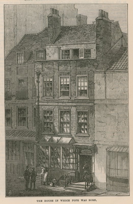 The House in Which Alexander Pope Was Born by English School