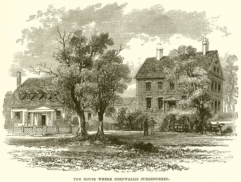 The house where Cornwallis surrendered by English School