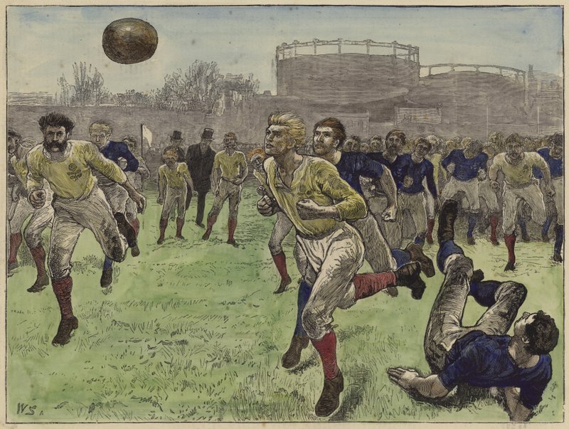 The international football match by English School