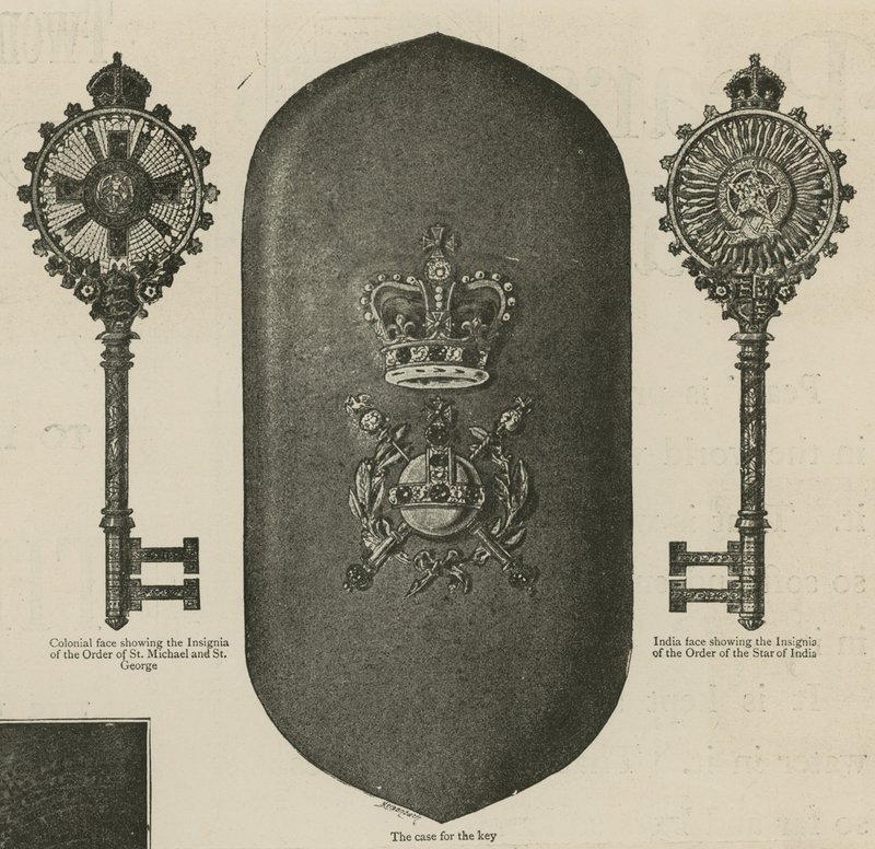 The Key Used by the Queen at the Inauguration of the Imperial Institute by English School