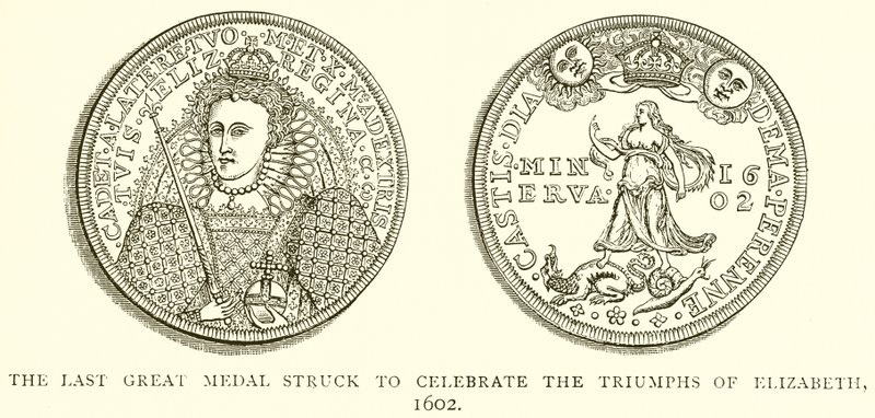 The Last Great Medal Struck to Celebrate the Triumphs of Elizabeth, 1602 by English School