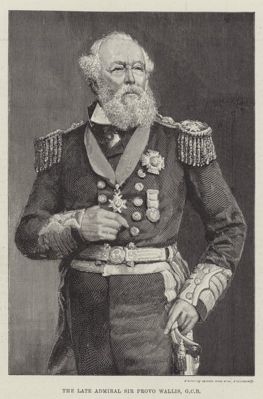 The late Admiral Sir Provo Wallis, GCB by English School