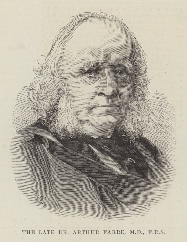The late Dr Arthur Farre, MD, FRS by English School
