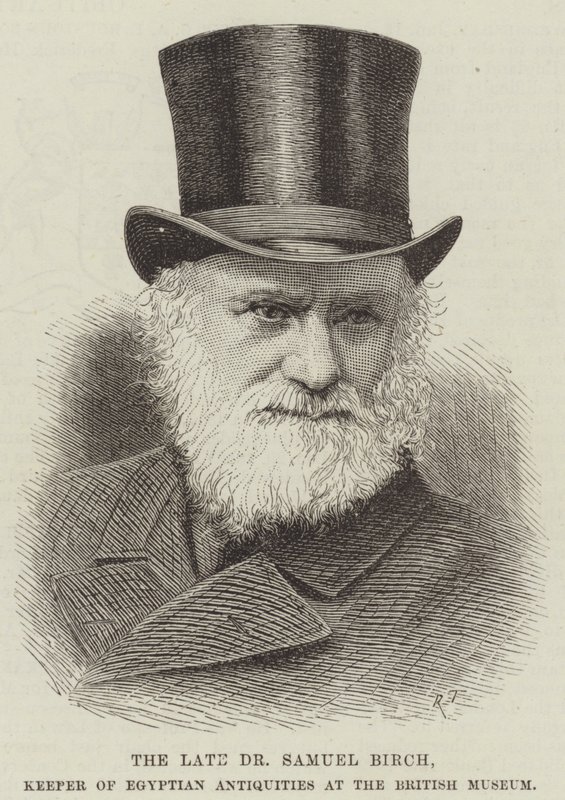 The late Dr Samuel Birch, Keeper of Egyptian Antiquities at the British Museum by English School