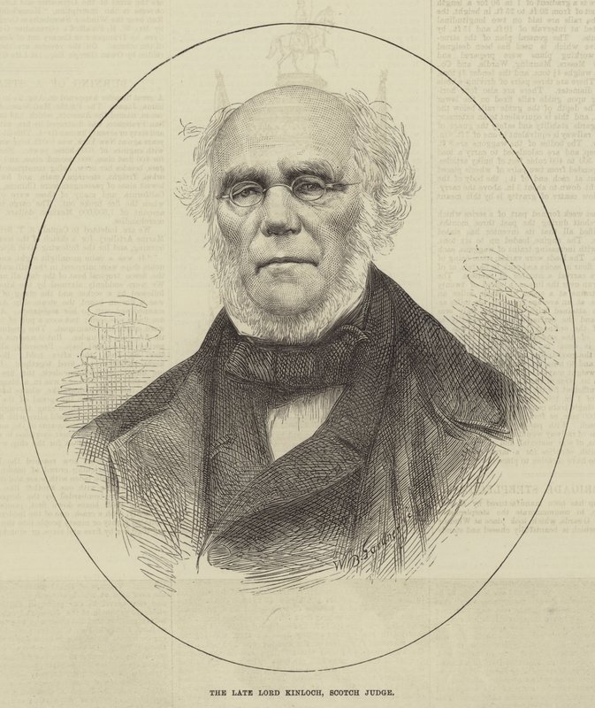 The late Lord Kinloch, Scotch Judge by English School