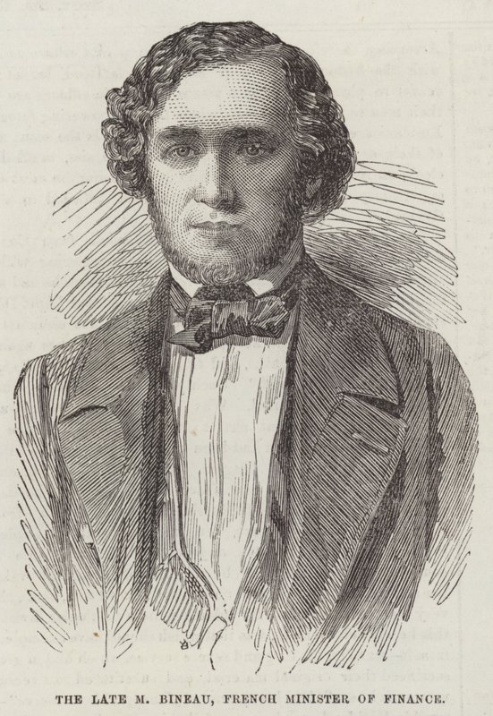 The late M Bineau, French Minister of Finance by English School