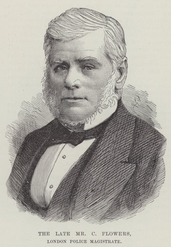 The late Mr C Flowers, London Police Magistrate by English School