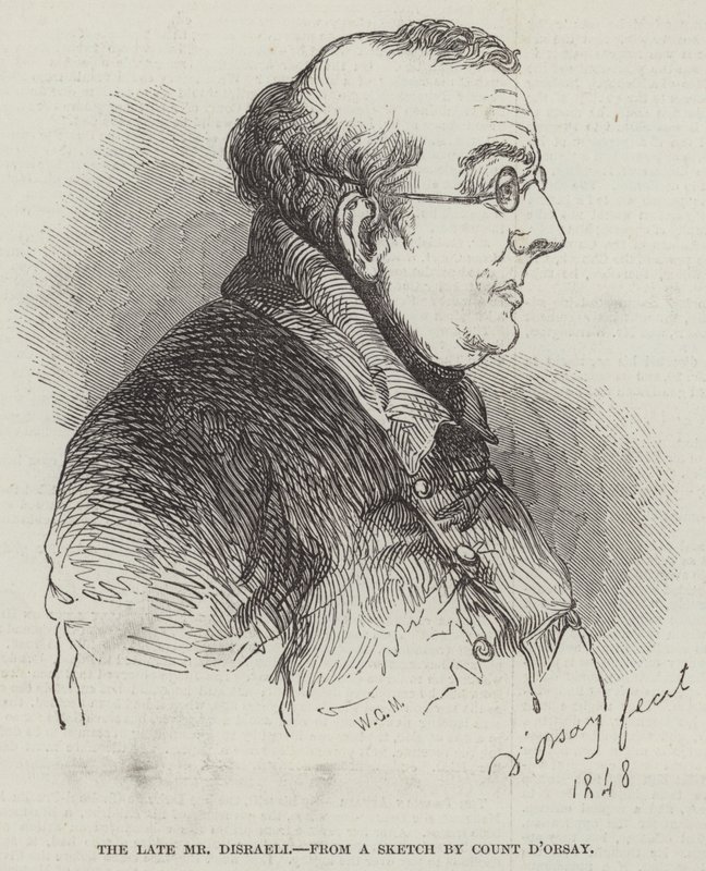 The late Mr Disraeli by English School