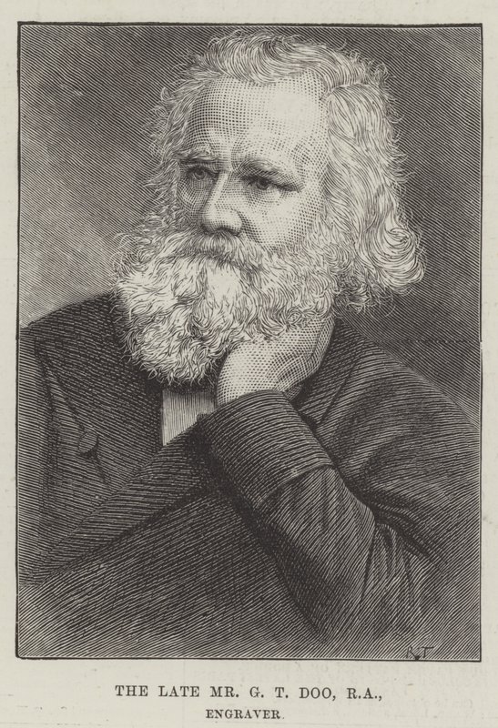 The late Mr G T Doo, RA, Engraver by English School