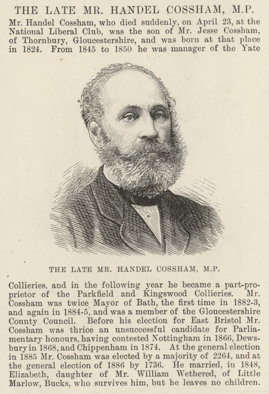 The late Mr Handel Cossham, MP by English School
