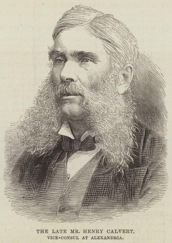 The late Mr Henry Calvert, Vice-Consul at Alexandria by English School