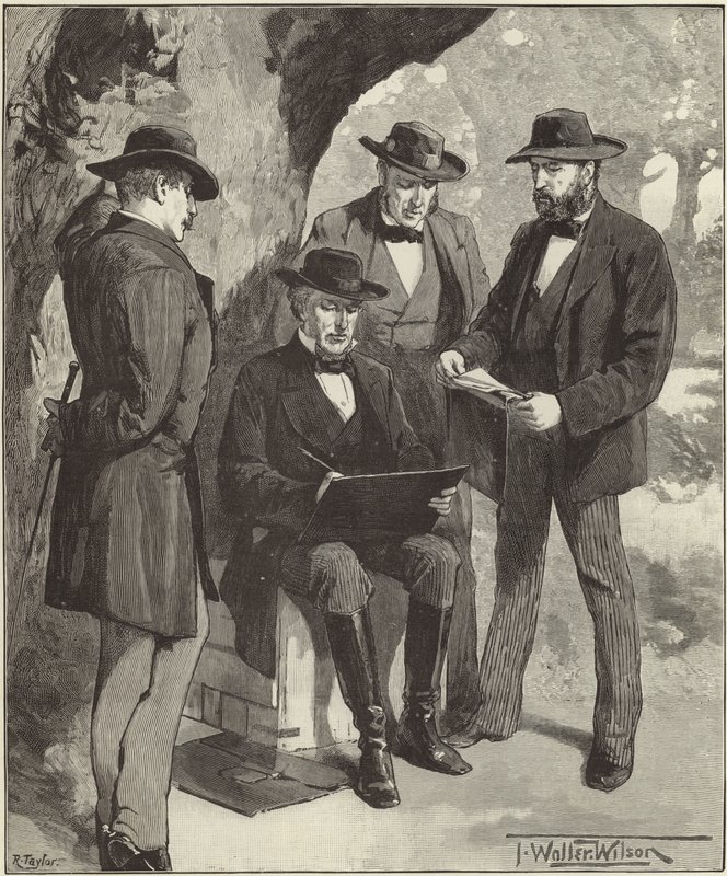The Late Mr. Jefferson Davis by English School