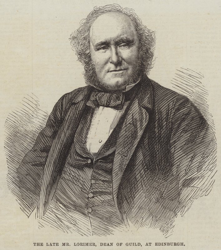 The late Mr Lorimer, Dean of Guild, at Edinburgh by English School