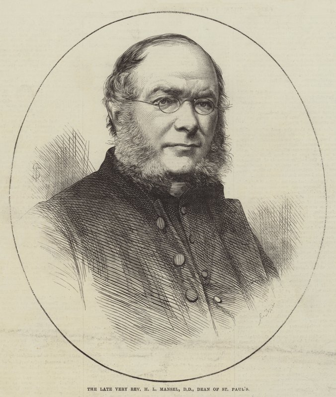 The late Very Reverend H L Mansel, DD, Dean of St Paul